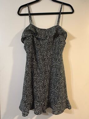 Row.A Black and White Polka Dot Dress